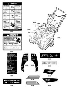 Part Location Diagram of 706543 Briggs and Stratton Decal